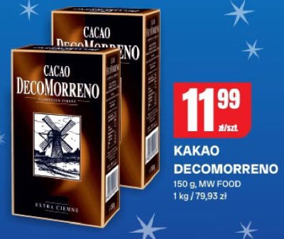 Kakao DecoMorreno MW Food promocja w Chorten