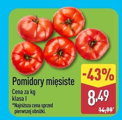 Pomidory mięsiste promocja w Aldi