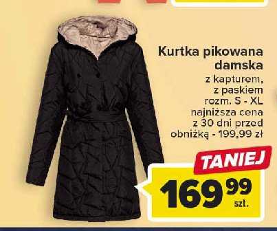 Kurtka pikowana damska s-xl promocja