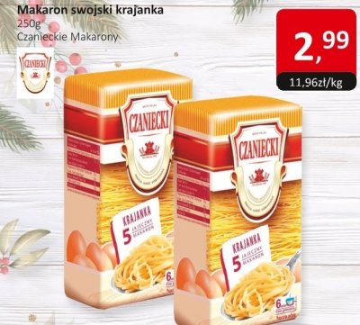 Makaron Świąteczny krajanka Czanieckie Makarony promocja w Market Point