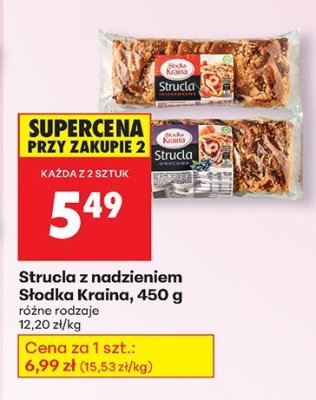 Strucla z nadzieniem Słodka Kraina promocja w Biedronka