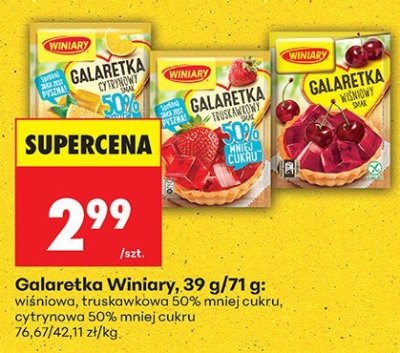 Galaretka Galaretka wiśniowa Winiary promocja w Biedronka