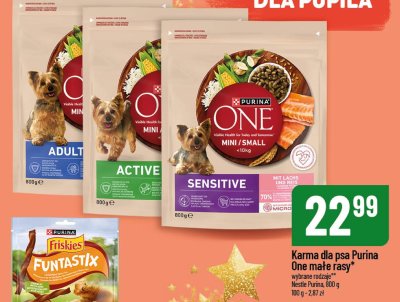 Karma dla psa Purina One małe rasy wybrane rodzaje Nestle Purina promocja w POLOmarket