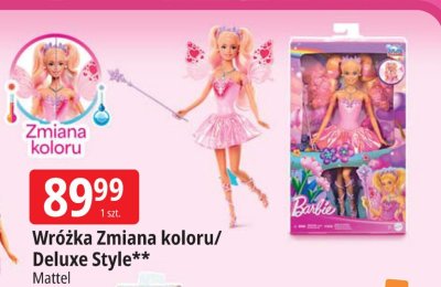 Lalka Barbie Wróżka Zmiana koloru/Deluxe Style Mattel promocja w Leclerc