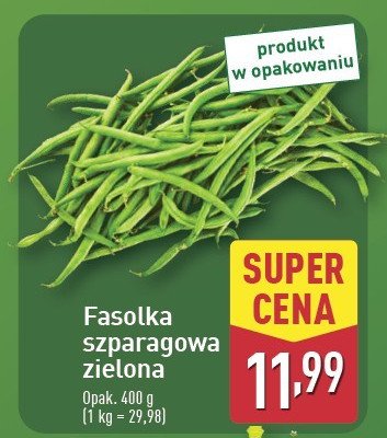 Fasolka szparagowa zielona promocja w Aldi