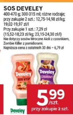 Sos Develey promocja w Stokrotka