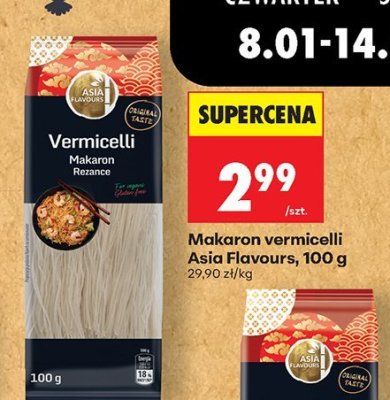 Makaron ryżowy vermicelli promocja w Biedronka