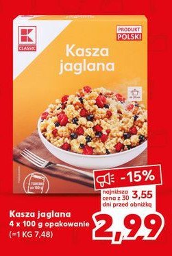 Kasza jaglana K-classic promocja