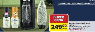 Zestaw do saturacji wody TERRA promocja w Carrefour