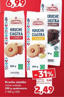 Kruche ciastka z cukrem promocja w Kaufland