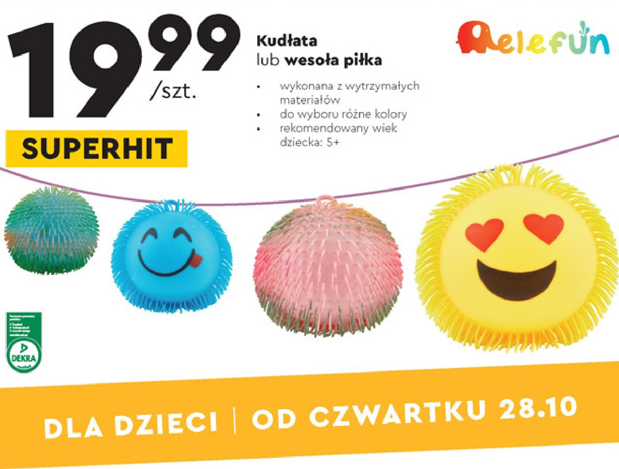 Balonowa mega piłka Elefun promocja