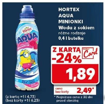 Woda malinowa HORTEX LEON AQUA promocja