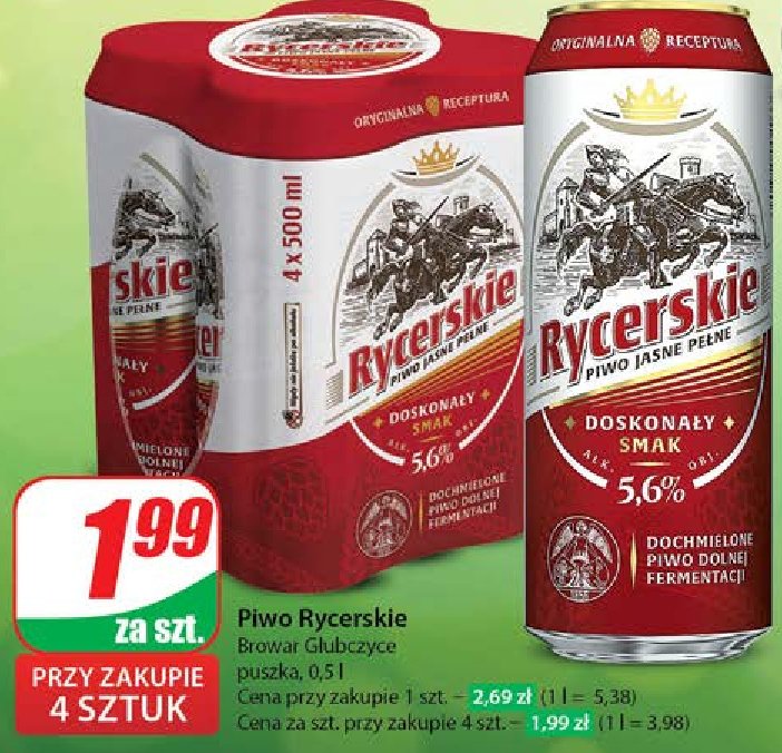 Piwo Rycerskie promocja