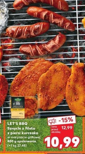 Sznycle z kurczaka w marynacie grillowej K-classic let's bbq promocja