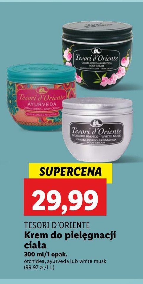 Krem do ciała ayurveda Tesori d'oriente promocja