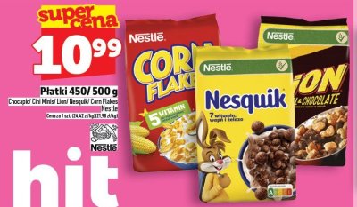 Płatki 450/500 g Nestlé promocja w TOPAZ