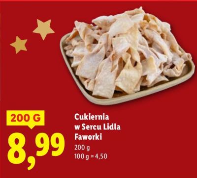Cukiernia w Sercu Lidla Faworki promocja w Lidl