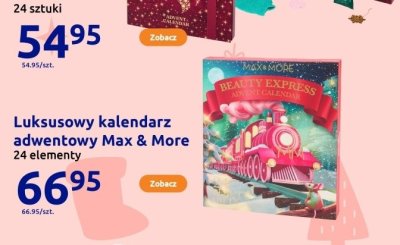 Luksusowy kalendarz adwentowy Max & More 24 elementy promocja w Action