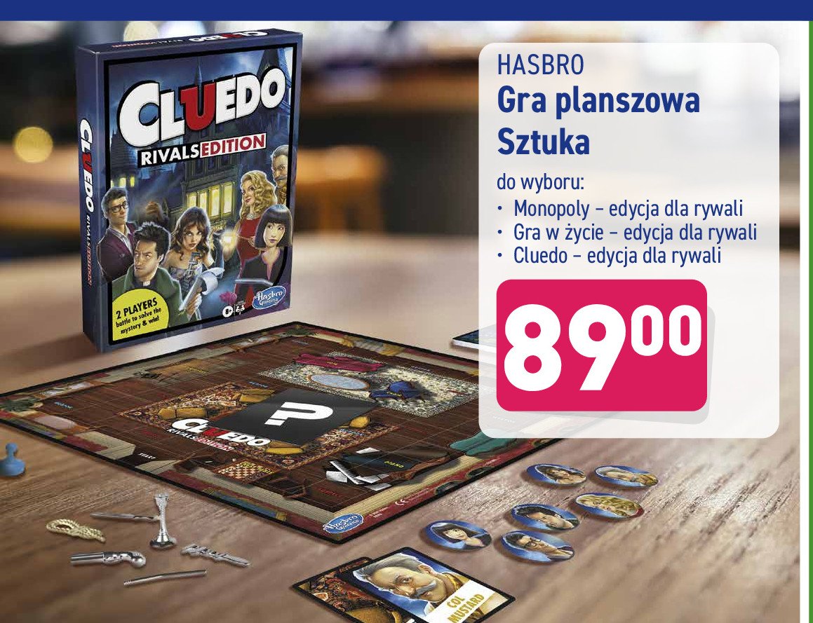 Gra cluedo edycja dla rywali Hasbro gaming promocja