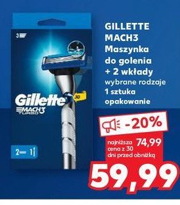 Maszynka do golenia + 2 wkłady Gillette mach3 promocja