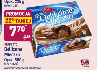 Delikatne mleczko o smaku czekoladowym Perfetto (aldi) promocja