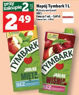 Napój Tymbark 1 L promocja w TOPAZ