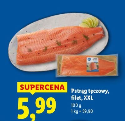 Pstrąg tęczowy filet XXL promocja w Lidl