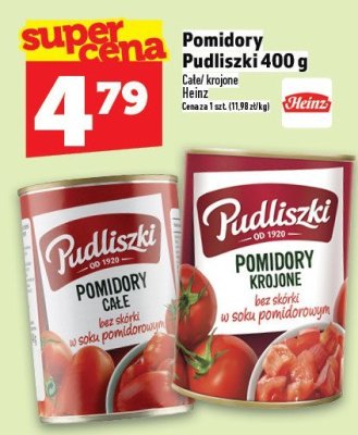 Pomidory Pudliszki 400 g promocja w TOPAZ