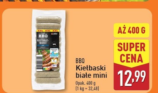 Kiełbaski białe mini BBQ (MIĘSO) promocja w Aldi