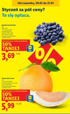 Borówki amerykańskie promocja w Lidl
