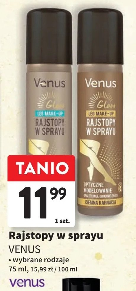 Rajstopy w sprayu jasne Venus leg make-up promocja