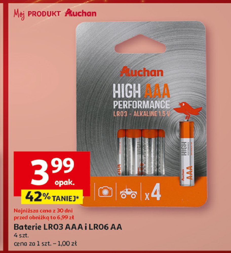 Baterie aa Auchan promocja