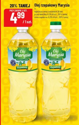 Olej rzepakowy Marysia promocja w POLOmarket