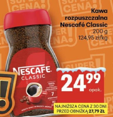 Kawa rozpuszczalna Nescafé Classic promocja w Delikatesy Centrum