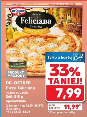 Pizza Feliciana, różne rodzaje promocja w Kaufland