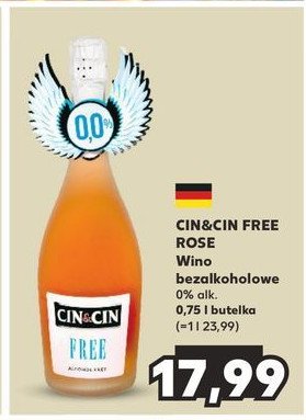 Wino Cin&cin free rose promocja