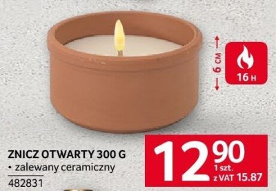 Znicz otwarty ceramiczny promocja w Selgros