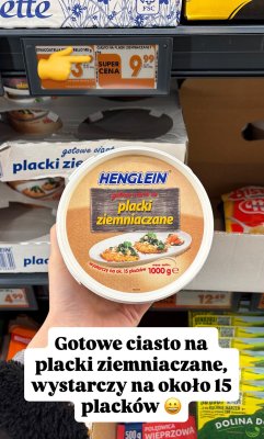 Ciasto na placki ziemniaczane Henglein 1000g promocja w Biedronka