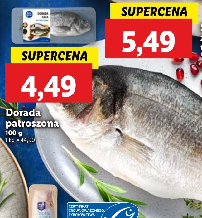 Dorada patroszona promocja w Lidl