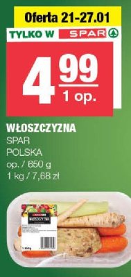 Włoszczyzna SPAR Polska promocja w SPAR