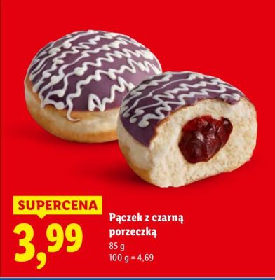 Pączek z czarną porzeczką promocja w Lidl