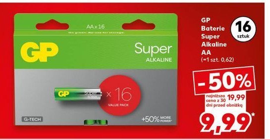 Baterie aa Gp super alkaline Gp baterie promocja w Kaufland