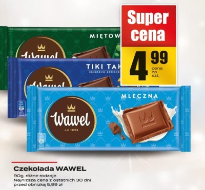 Czekolada WAWEL promocja w Supeco