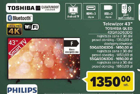 Telewizor 55" 55qa4c63dg Toshiba promocja
