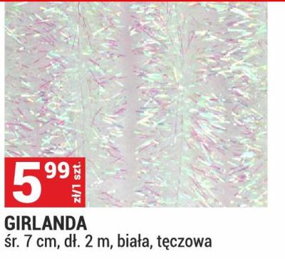 Girlanda śr. 7 cm, dł. 2 m, biała, tęczowa promocja w Merkury Market