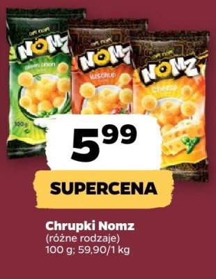 Chrupki Nomz, różne rodzaje promocja w Netto