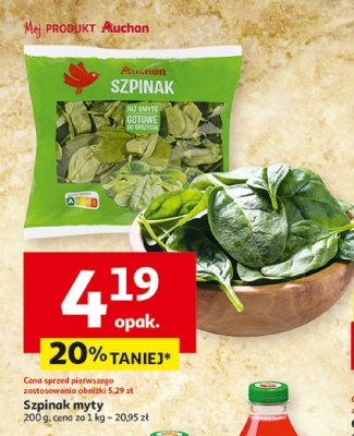 Szpinak promocja w Auchan
