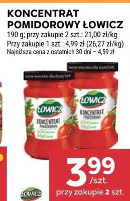 Koncentrat pomidorowy Łowicz promocja w Stokrotka