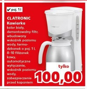 Kawiarka 1 l Clatronic promocja