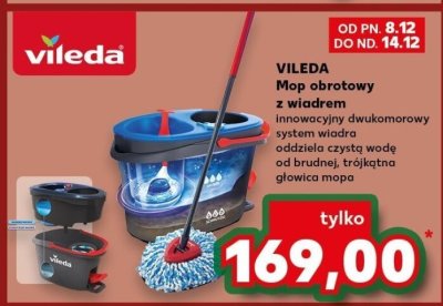 Mop obrotowy VILEDA z wiadrem promocja w Kaufland